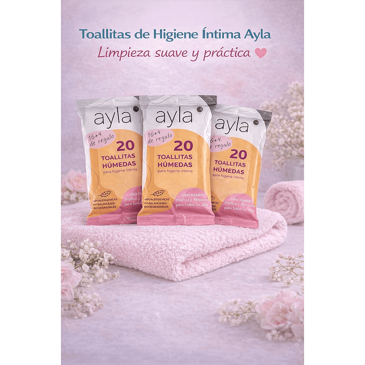 Toallitas De Higiene Intima Ayla  Pack x6 4