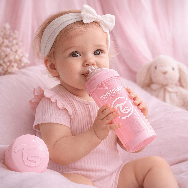  Twistshake Mamadera Anticólicos  260ml Rosa Pastel | Biberón  6