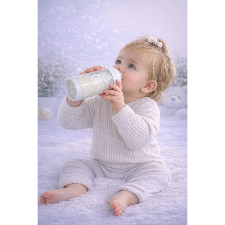 Twistshake Mamadera Anticólicos 260ml Blanca | Biberón 4