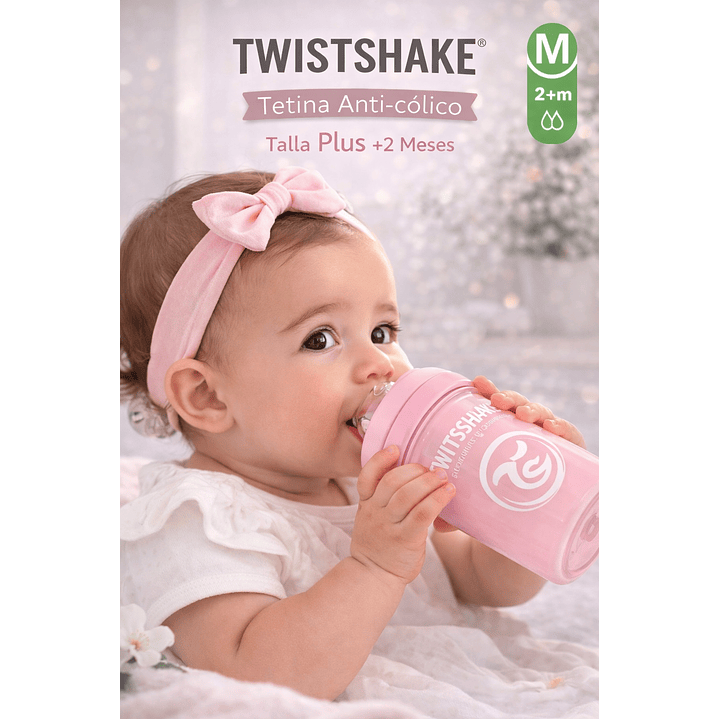 Twistshake Tetina Anti-cólico Talla M +2m Set 2 Und 4