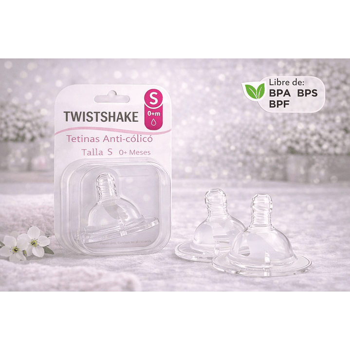 Twistshake Tetinas Anti-cólico Talla S 0+ Meses Set  2 Und 3