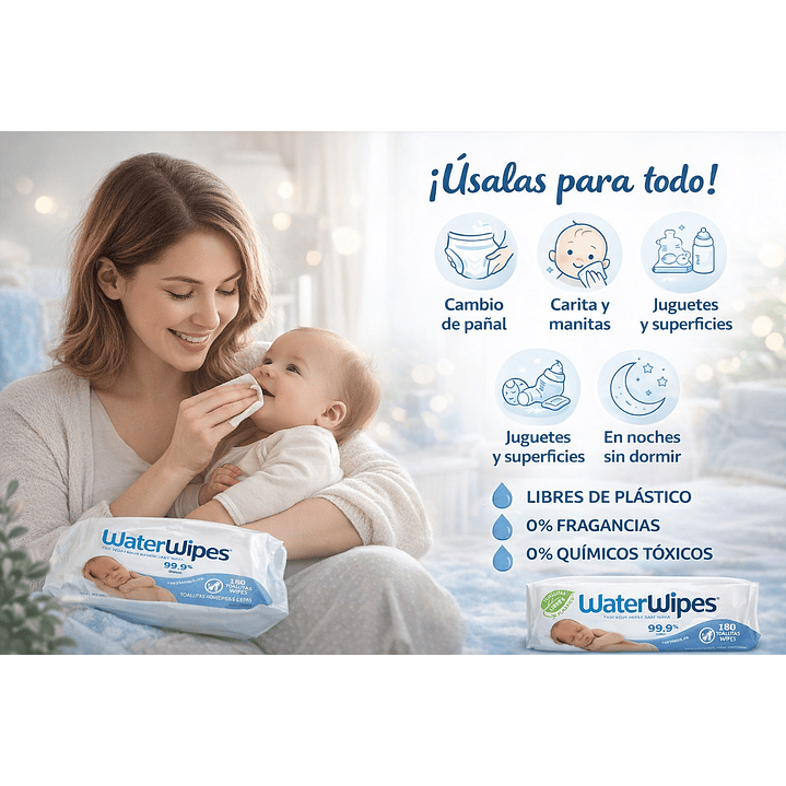 Toallitas Waterwipes Bolsa X3 (180u) 5