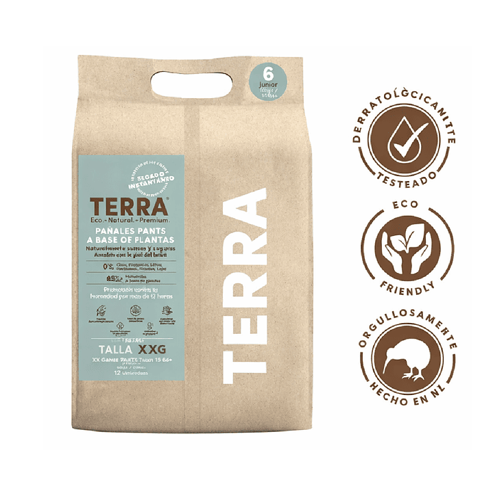  Pañales Terra Pants Biodegradables Talla XXG  X12 Unidades  1
