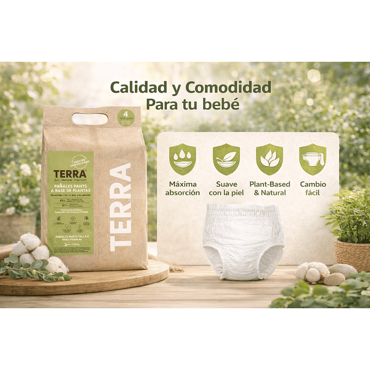 Pañales Terra Pants Biodegradables Talla G X16 CAJA X8 3