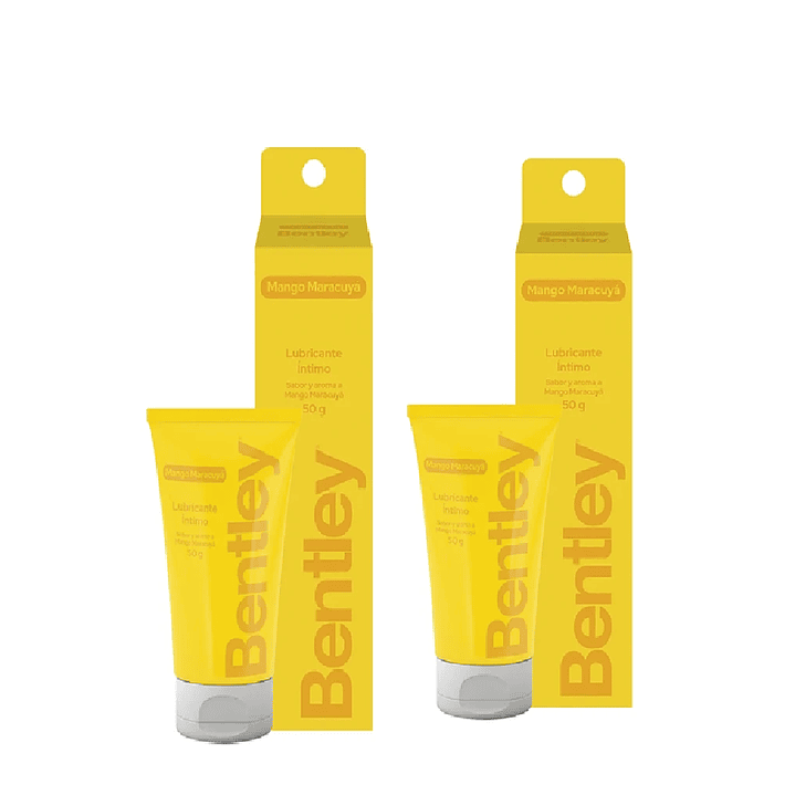 Bentley Gel Lubricante Intimo Mango Maracuyá 50g Pack x2 2