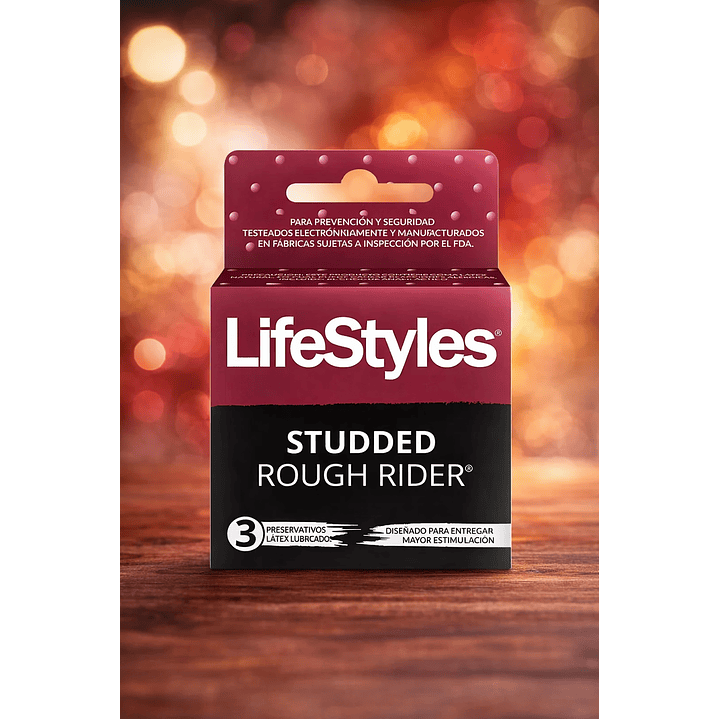 Preservativos Lifestyles Rough Rider x3 2