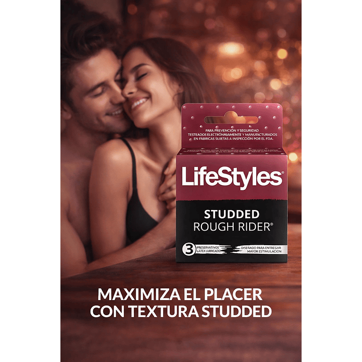 Preservativos Lifestyles Rough Rider x3 Pack x2 4
