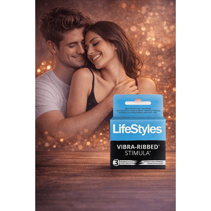 Preservativo Vibra Ribbed Stimula x3  3