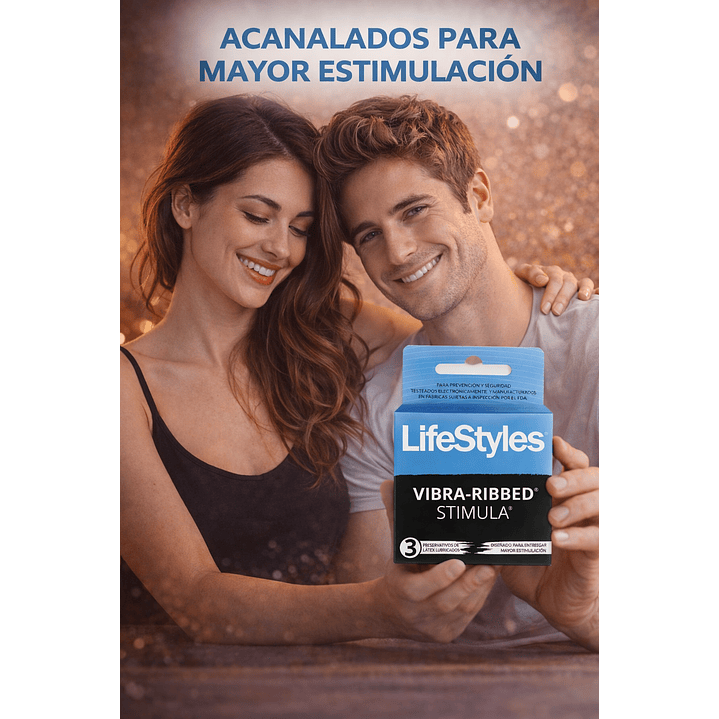 Preservativo Vibra Ribbed Stimula x3  2