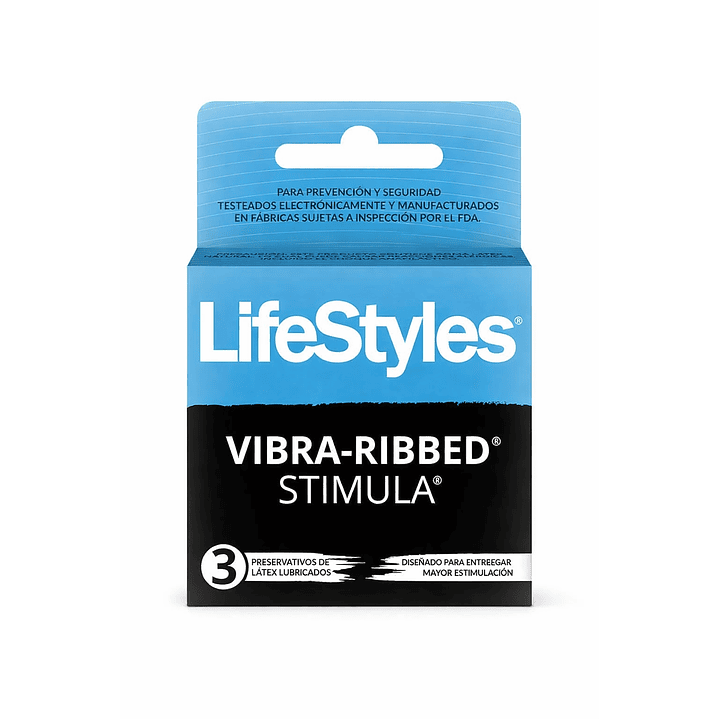 Preservativo Vibra Ribbed Stimula x3 Pack x2 2