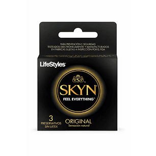 Preservativos Lifestyles Condones Skyn Original Sin Látex X3