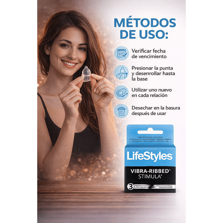 Preservativos Vibra Ribbed Stimula x3 Unidades Pack x2 5