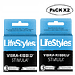 Preservativos Vibra Ribbed Stimula x3 Unidades Pack x2 - Miniatura 1
