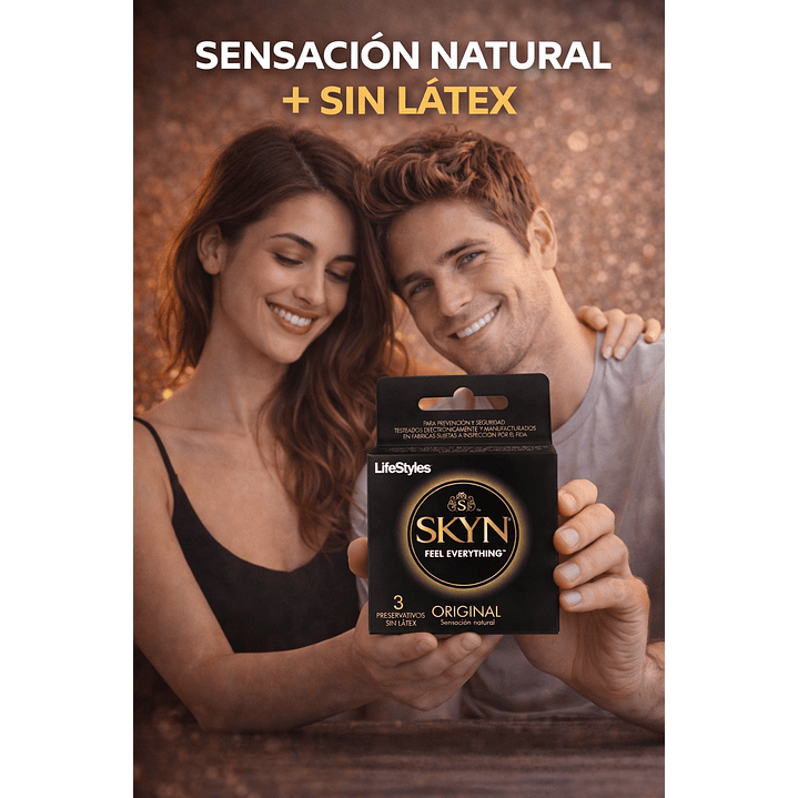 Preservativos Lifestyles Condones Skyn Original Sin Látex X3 Pack x2 3