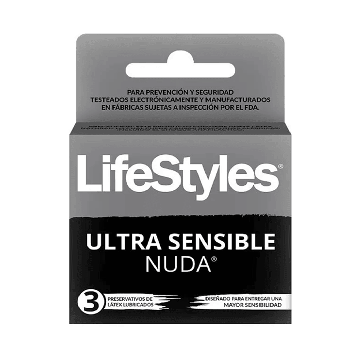 Preservativos  Lifes Style Ultra  Sensible Nuda X3 Unidades  1