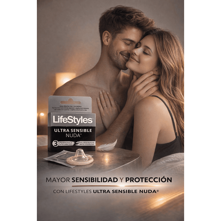 Preservativos  Lifes Style Ultra  Sensible Nuda X3 Unidades Pack x2 3