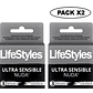 Preservativos  Lifes Style Ultra  Sensible Nuda X3 Unidades Pack x2 - Miniatura 1