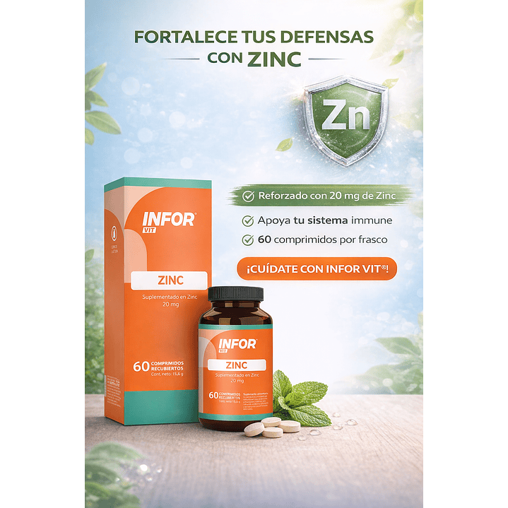 Infor Vit Zinc Comp 60 Comprimidos 5