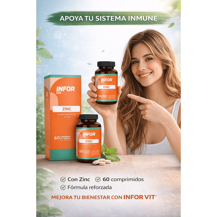 Infor Vit Zinc Comp 60 Comprimidos 3