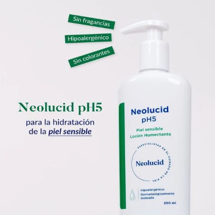 Neolucid Loción Humectante Hipoalergénica Ph5 250ml Pack x3 6