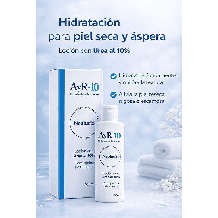 Neolucid Ayr-10 100 Ml – Loción Hidratante con Urea 10% Para Piel Seca 4