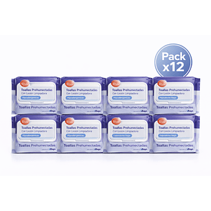Neolucid Toallas Prehumectadas Loción Limpiadora Pack X12
