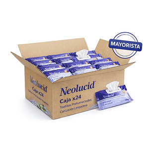 Neolucid Toallas Prehumectadas  Loción Limpiadora Caja X24