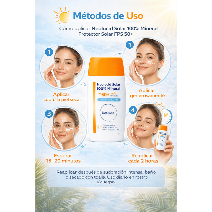 Neolucid Solar 100% Mineral Protector Solar 50 Fps 50g 5