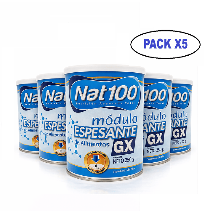 Nat 100 Módulo Espesante De Alimentos Gx 250g Pack x5 1