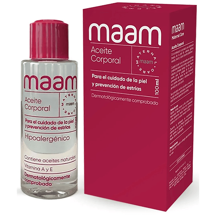Pack Maam Crema Prenatal 230g + Aceite Antiestrías 100ml | Prevención Estrías Embarazo 6