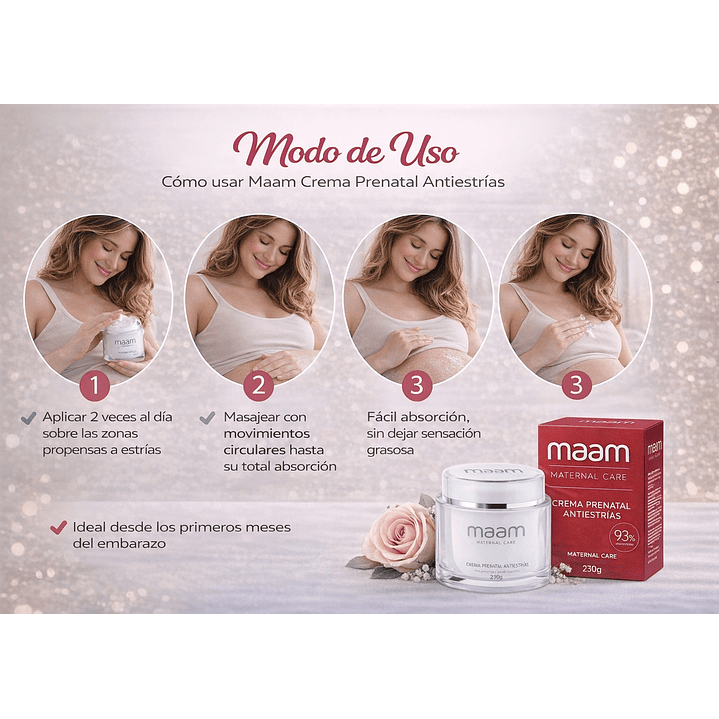 Maam Crema Prenatal Antiestrias 230g  4