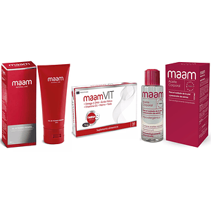 Kit Maam Aceite Antiestrías 100ml + Gel Pezones 60ml + 30 Cápsulas
