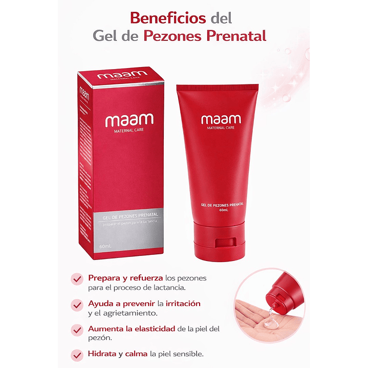 Pack Maam Aceite Antiestrías 100ml + Gel Pezones 60ml  4