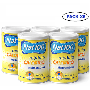 Nat 100 Modulo Calórico - 450 Gr Pack x5