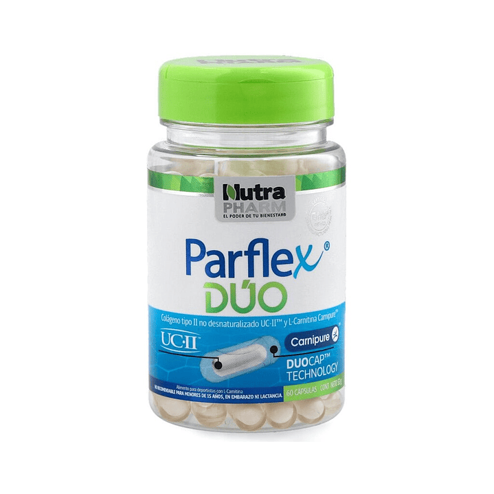 Parflex Duo X 60 Caps – Colágeno Tipo II + L-Carnitina | Salud Articular y Muscular 2