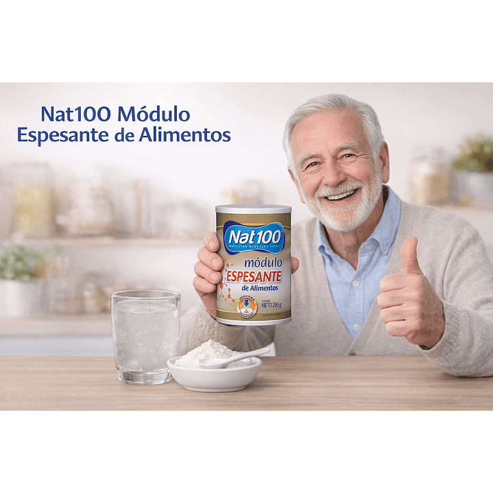 Nat 100 Módulo Espesante De Alimentos Sabor Neutro 250g  Caja x10 5