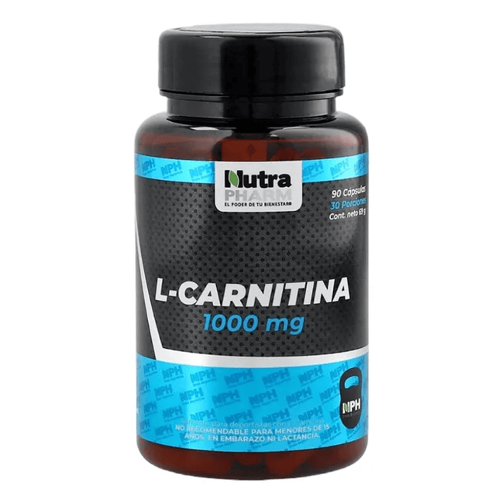 L-Carnitina 1000 mg 90 Cápsulas Nutrapharm 2