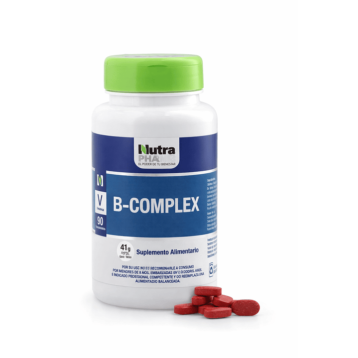 B-complex Vitaminas Complejo B X90 Comprimidos 1