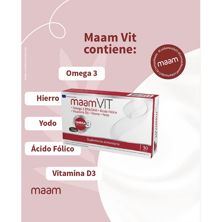 Kit Completo Maam 5 Productos Reafirmante Antiestrias Embarazo 6