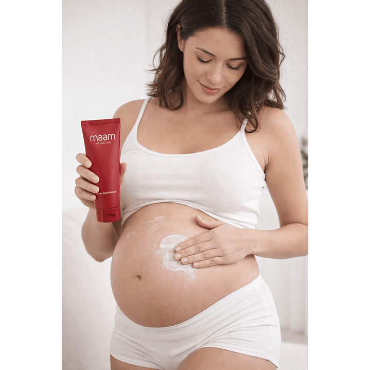 Kit Completo Maam 5 Productos Reafirmante Antiestrias Embarazo 13