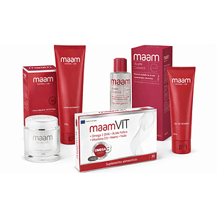 Kit Completo Maam 5 Productos Reafirmante Antiestrias Embarazo