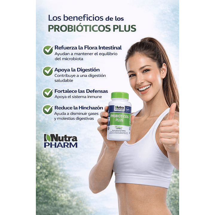 Probióticos Plus Nutrapharm X30 Capsulas 6