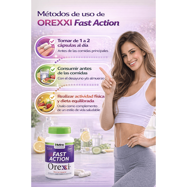 Orexxi Fast Action Reducción De Peso Sin Rebote X60 Caps 6