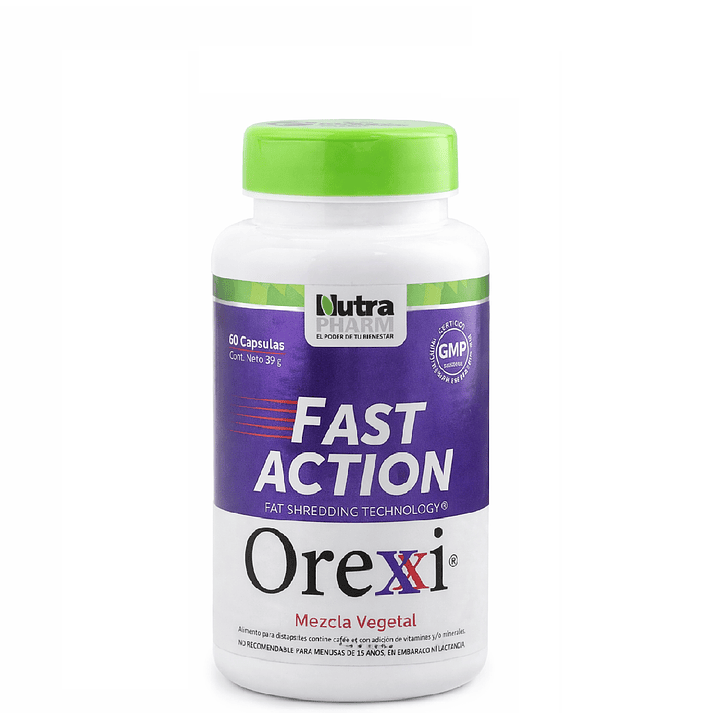 Orexxi Fast Action Reducción De Peso Sin Rebote X60 Caps 1
