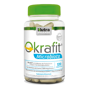 Quemador De Grasa Okrafit Microbiota Probiotix X120 Caps 120 Cápsulas