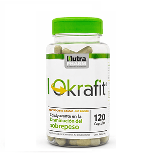 Okrafit 120 Capsulas Nutrapharm Captador De Grasas