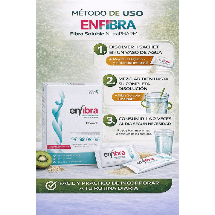 Enfibra Nutrapharm – Fibra soluble 30 sachets 8