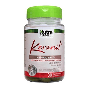 Keranil 1800mg / 30 Cápsulas Protección Capilar Nutrapharm