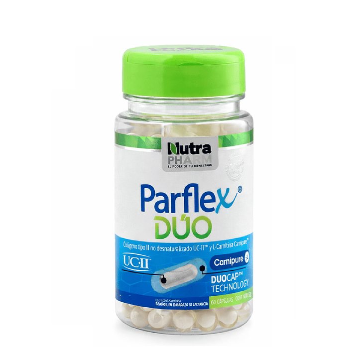 Parflex Duo X 60 Caps – Colágeno Tipo II + L-Carnitina | Salud Articular y Muscular 1