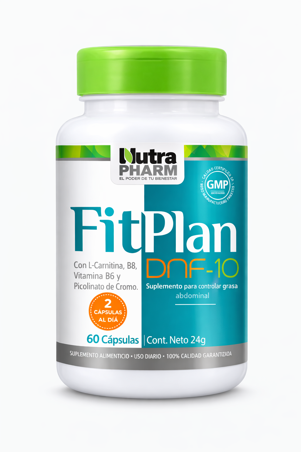 Fitplan DNF-10 Quemador Grasa Abdominal 60 Cápsulas Nutra Pharm